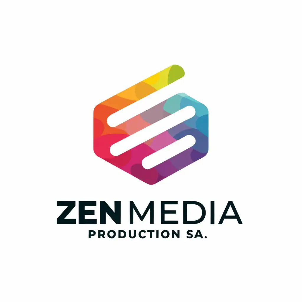 a logo design,with the text "Zen Media Production S.A.", main symbol:application,Minimalistic,be used in Entertainment industry,clear background