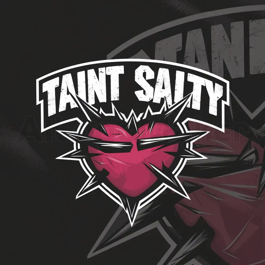 LOGO-Design-For-Taint-Salty-Dark-Edgy-with-Rock-and-Metal-Punk-Vibes