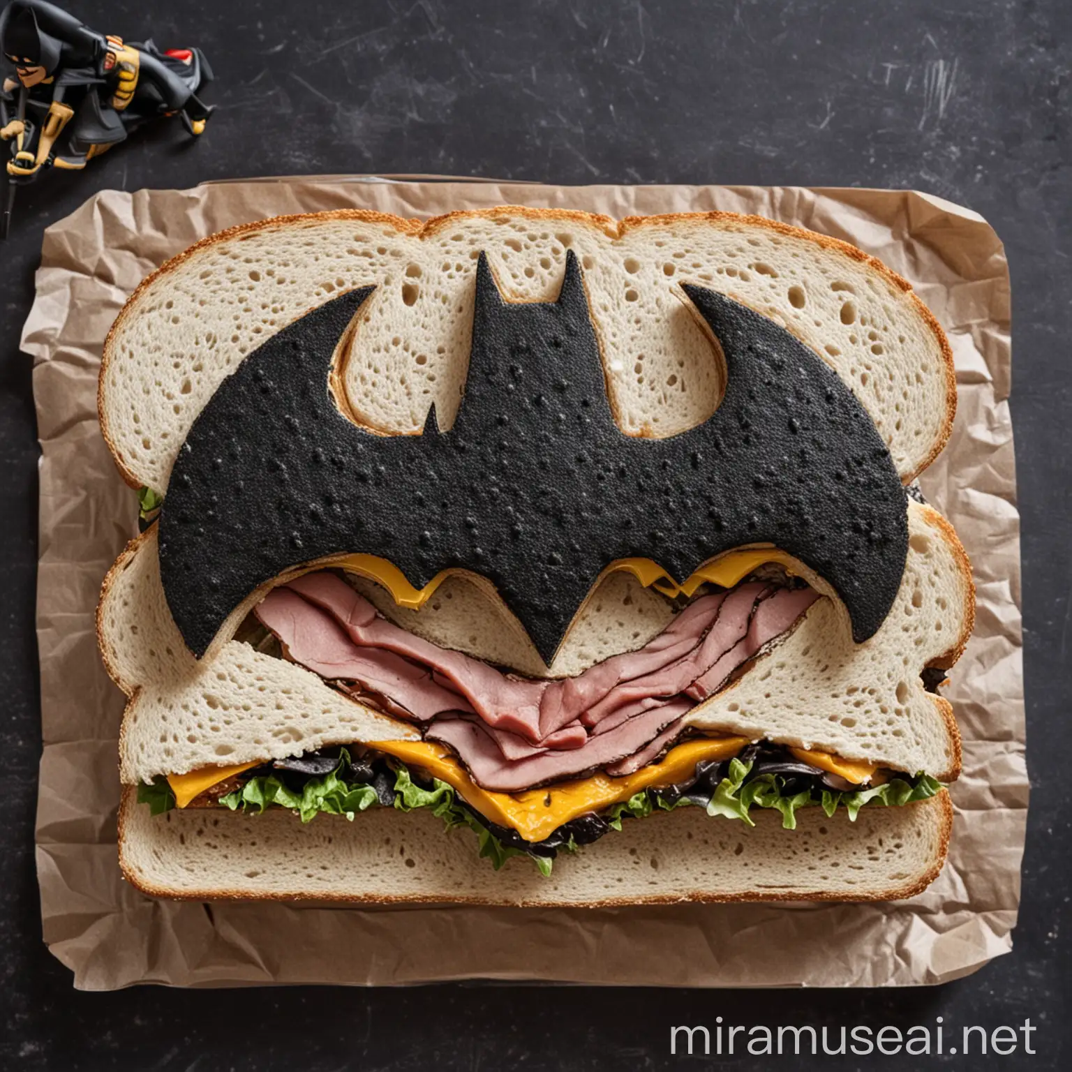 Batman Sandwich Dark Knight Inspired Culinary Creation