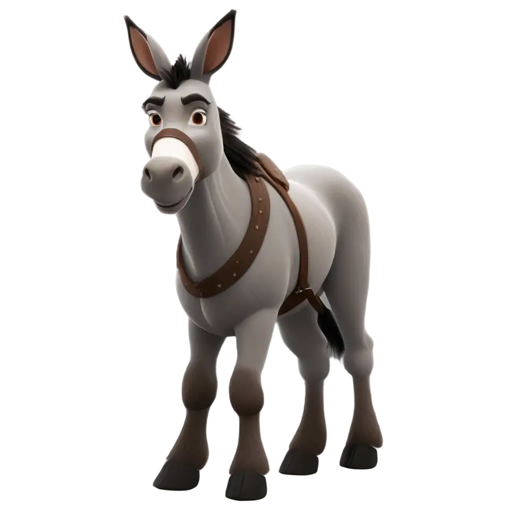 Exquisite-3D-Donkey-PNG-Bringing-Lifelike-Charm-to-Your-Digital-Projects