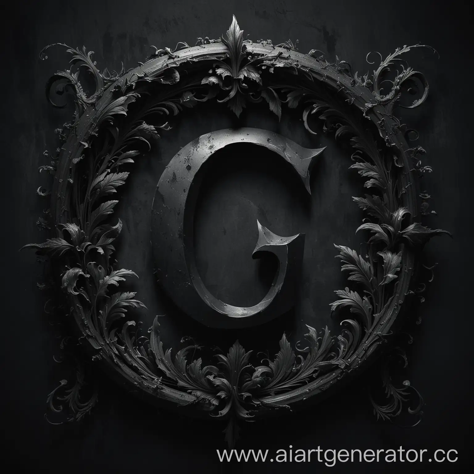 Abstract-Dark-Surreal-Letter-G-Illustration