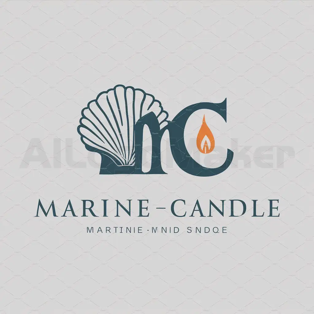 a logo design,with the text "MARINE- CANDLE", main symbol:MC,Moderate,be used in Svechi industry,clear background