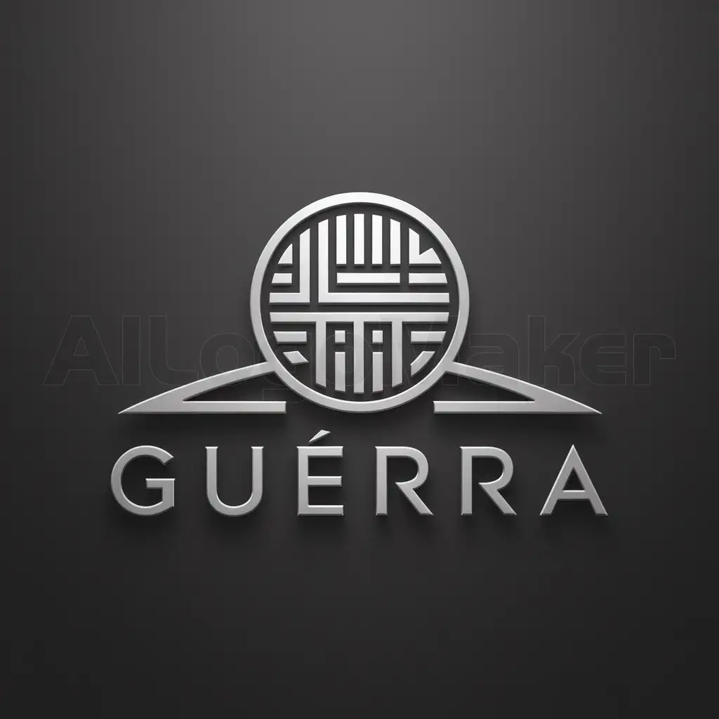 a logo design,with the text "Guerra", main symbol:Japanese coin,Moderate,clear background