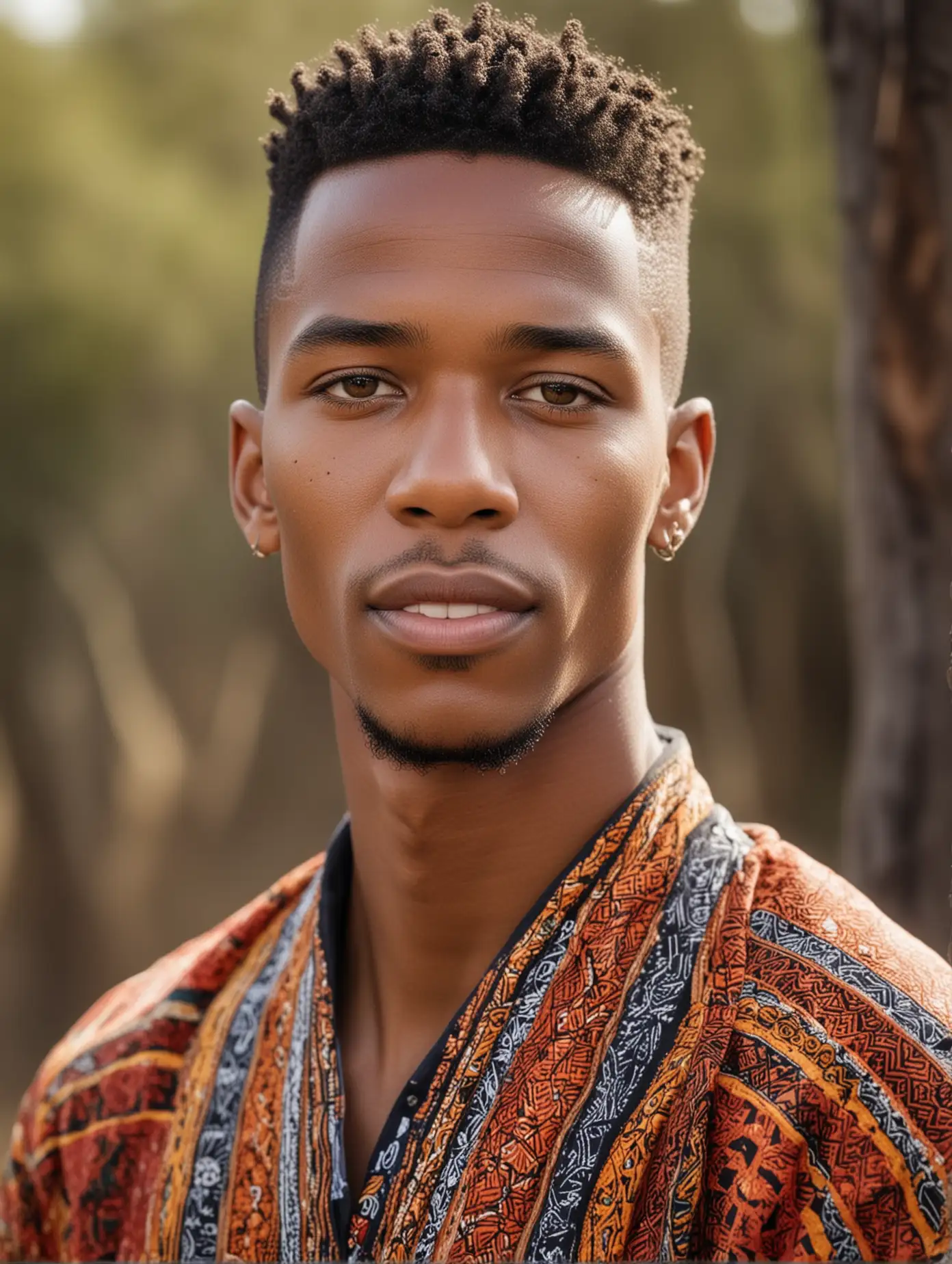 South African Man in Traditional Attire Outdoor Portrait with Professional Photography