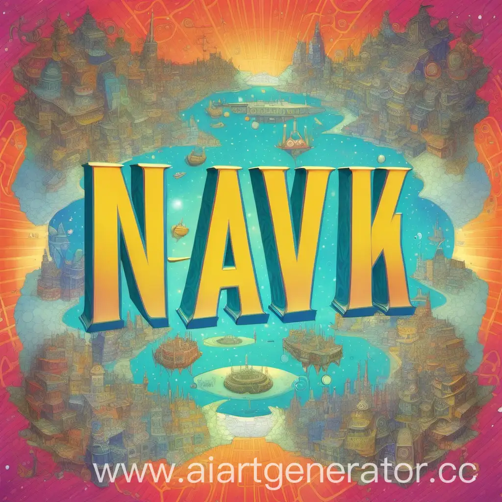 Картинка где в середине Н-К, а снизу надпись маленькими буквами Navi.
И всади ярко цветной фон