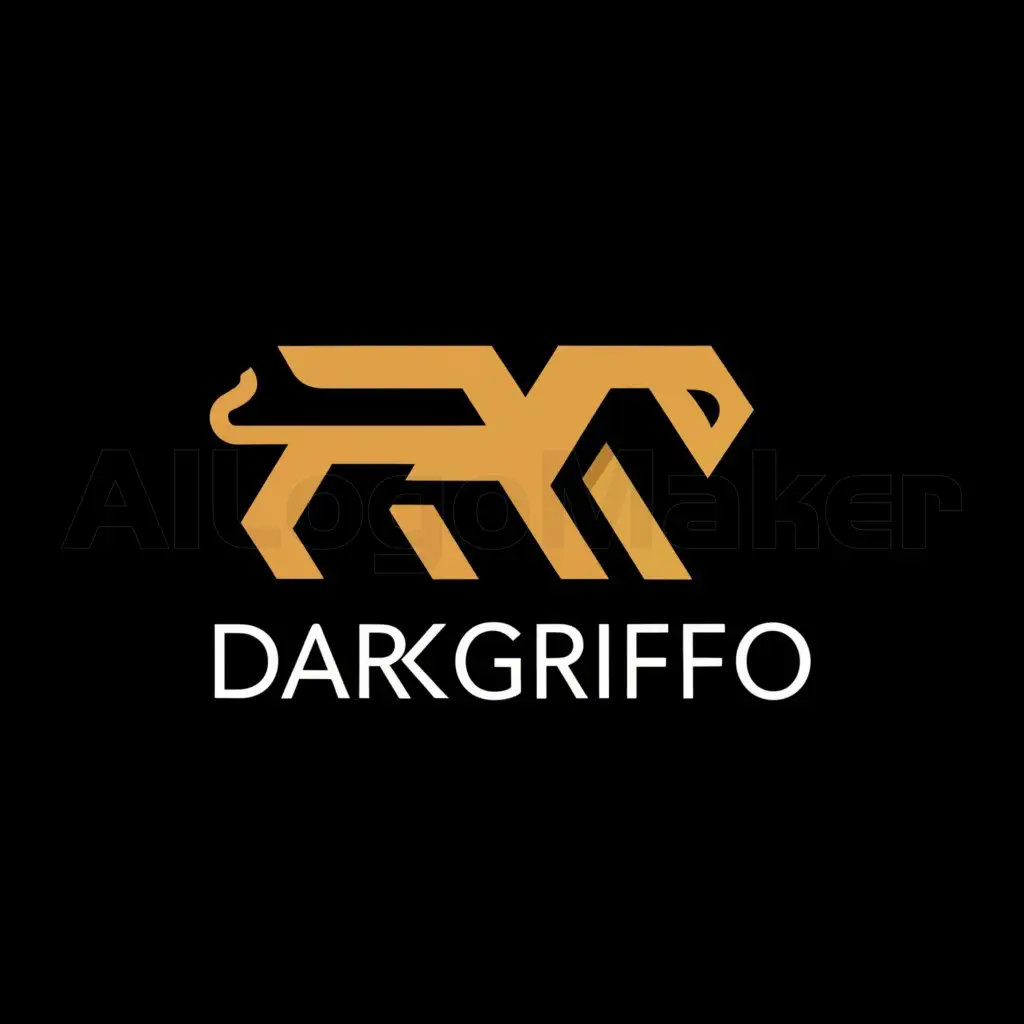 a logo design,with the text "DarkGriffon", main symbol:Brussels Griffon,Minimalistic,be used in Entertainment industry,clear background