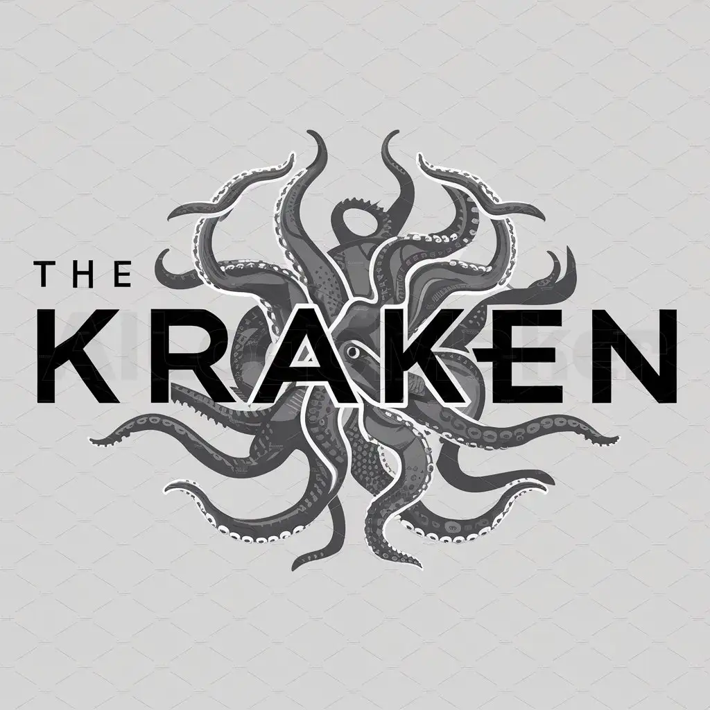 a logo design,with the text "THE KRAKEN", main symbol:kraken,complex,be used in Others industry,clear background
