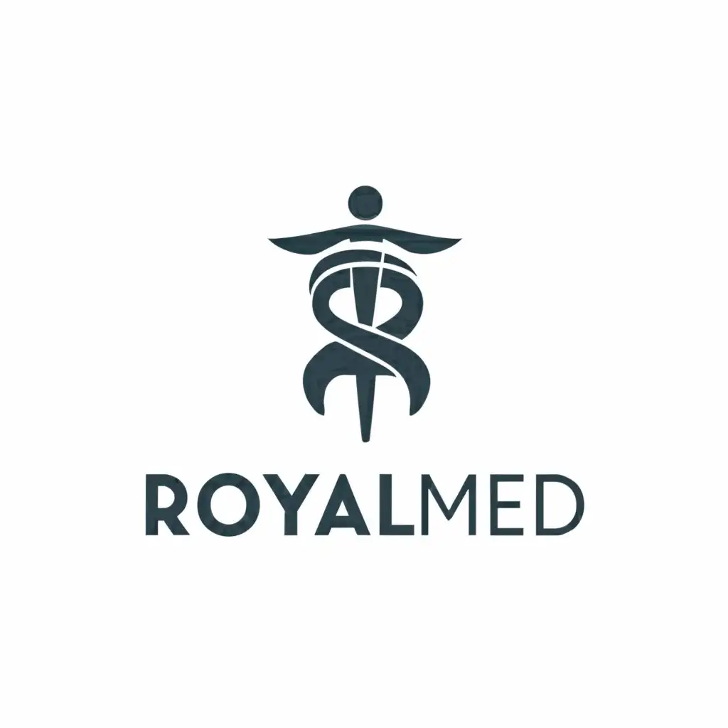 a logo design,with the text "Royal Med", main symbol:R,Moderate,be used in Medical Dental industry,clear background