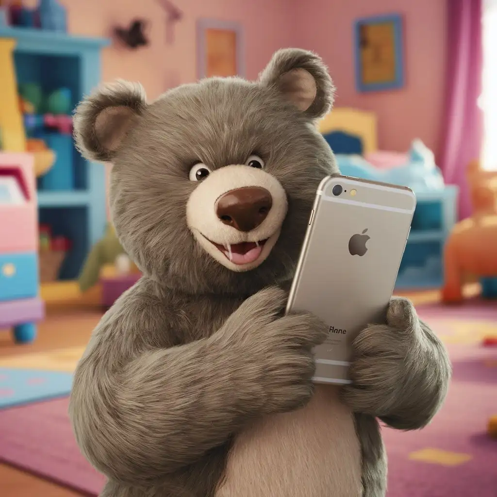 Winnie-the-Pooh-Holding-an-iPhone