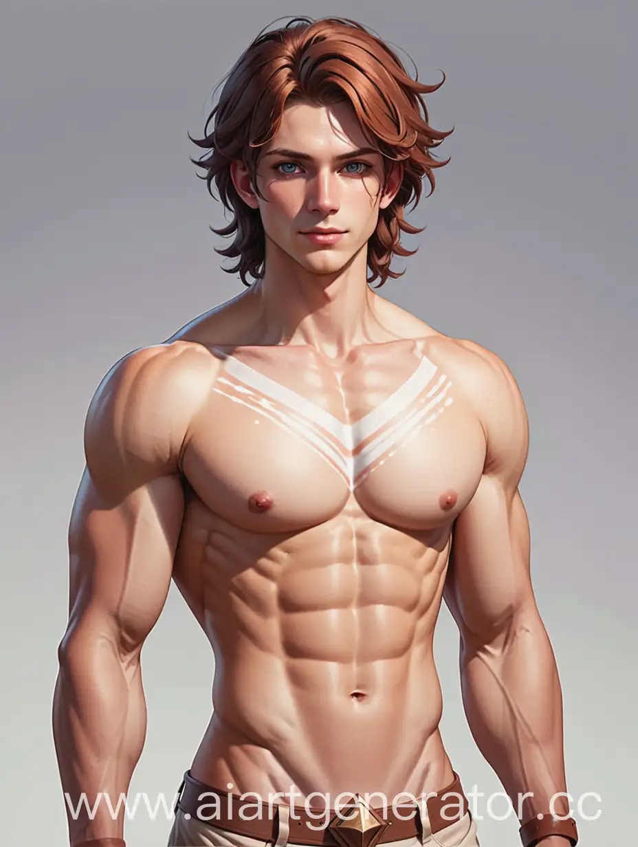 Volta-from-Brawl-Stars-Humanized-Shirtless-Character-with-White-Skin-and-Brown-Hair
