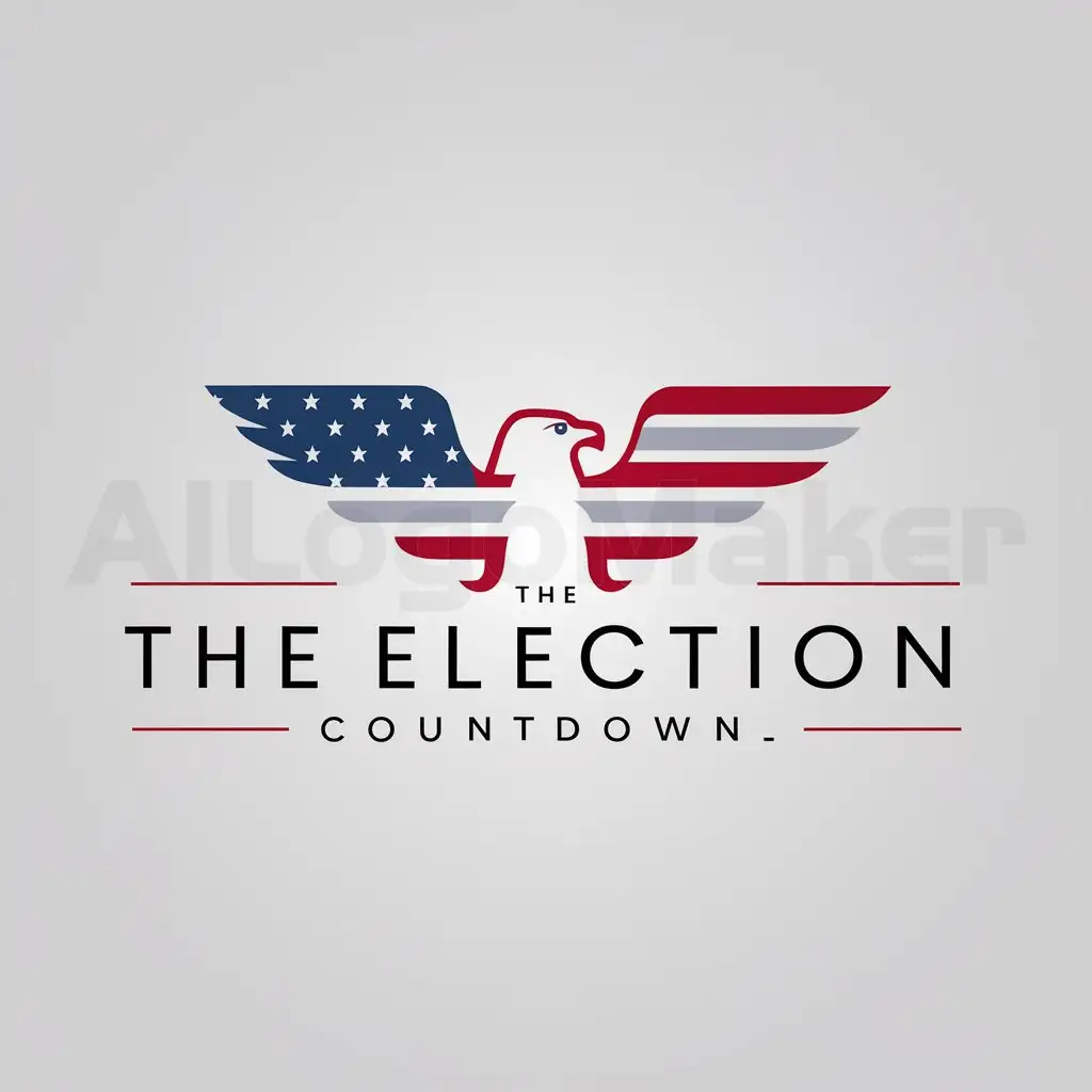 a logo design,with the text "The Election Countdown", main symbol:Politics, eagle
,Minimalistic,clear background