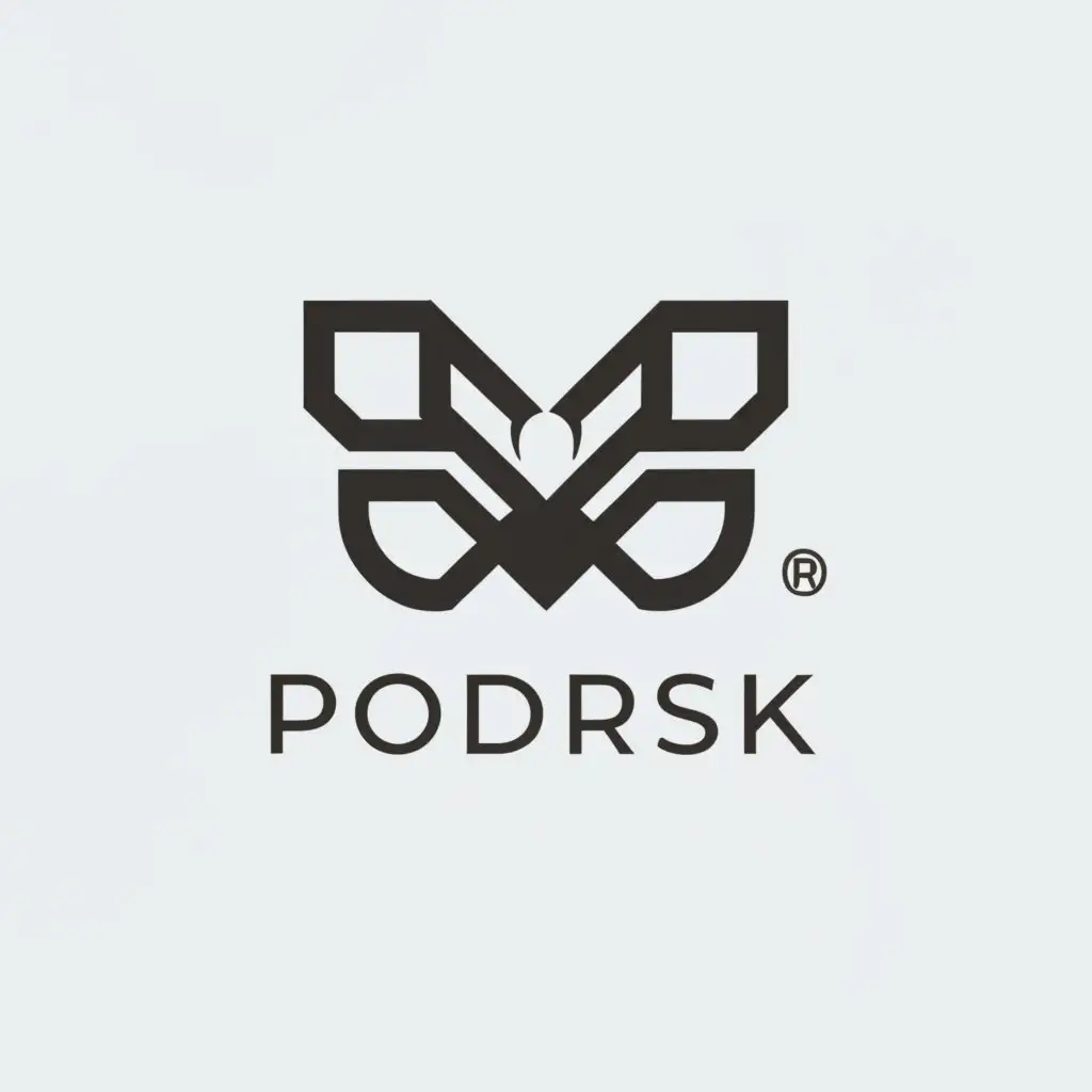 a logo design,with the text "POdrSK", main symbol:ant,Moderate,be used in Technology industry,clear background