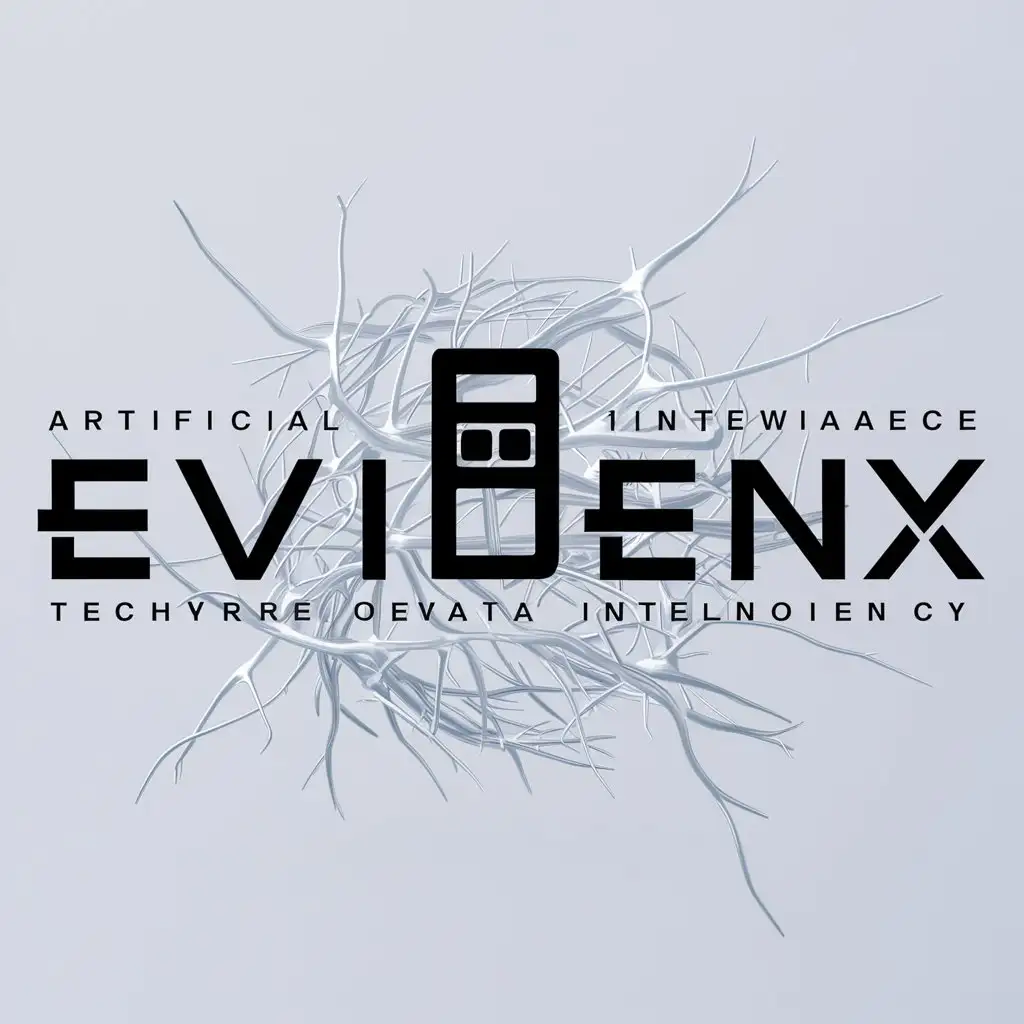 LOGO-Design-For-EvidenX-Calculator-and-Neural-Network-Theme-with-Modern-Technology-Appeal