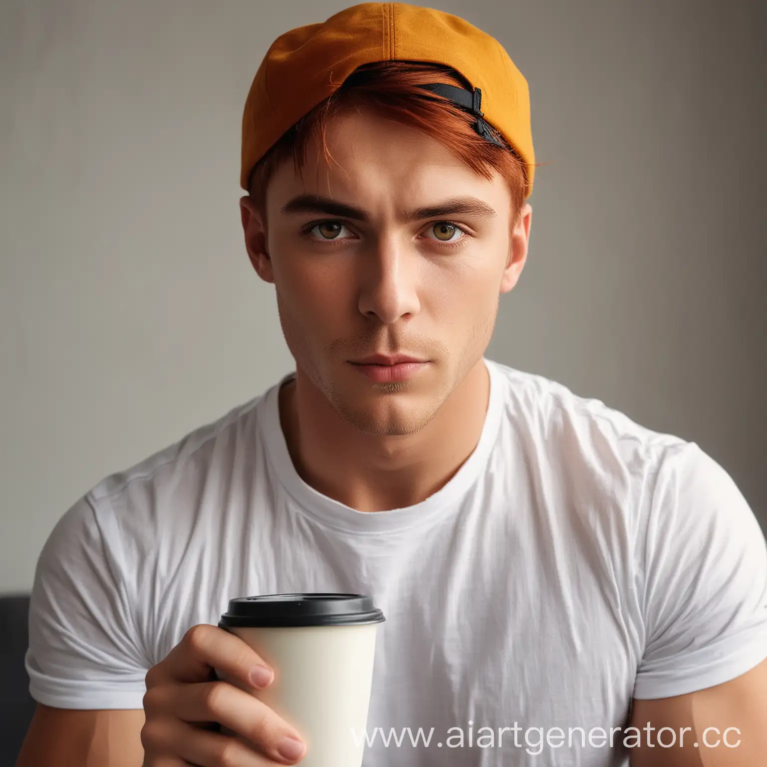 Serious-Man-with-Red-Hair-Holding-Coffee-Cup