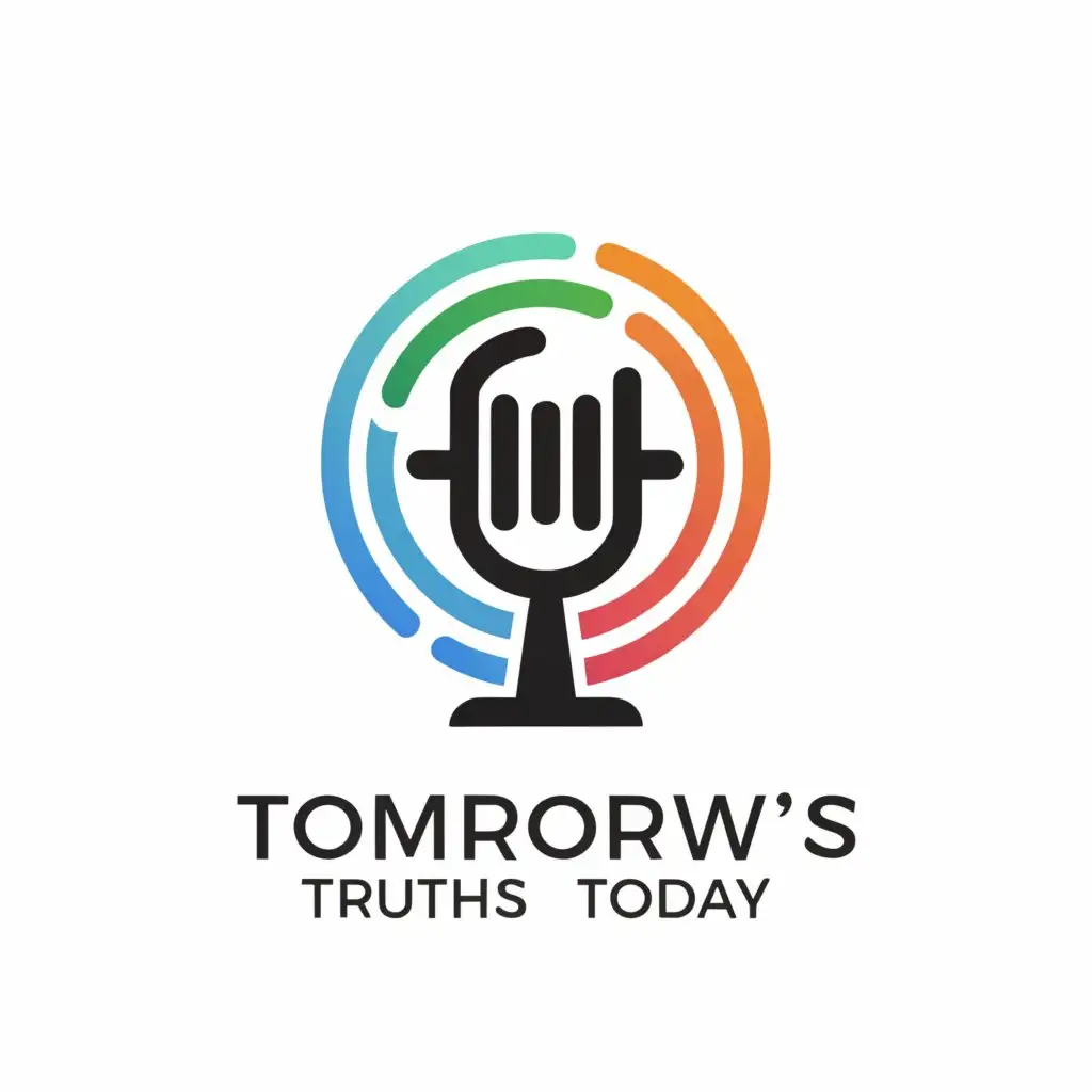 LOGO-Design-For-Tomorrows-Truths-Today-Modern-Podcast-Emblem-on-Clear-Background