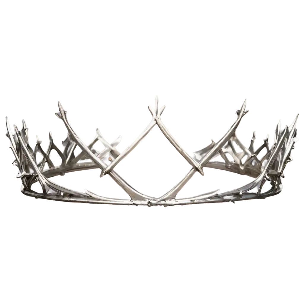 thorn metal crown with shine