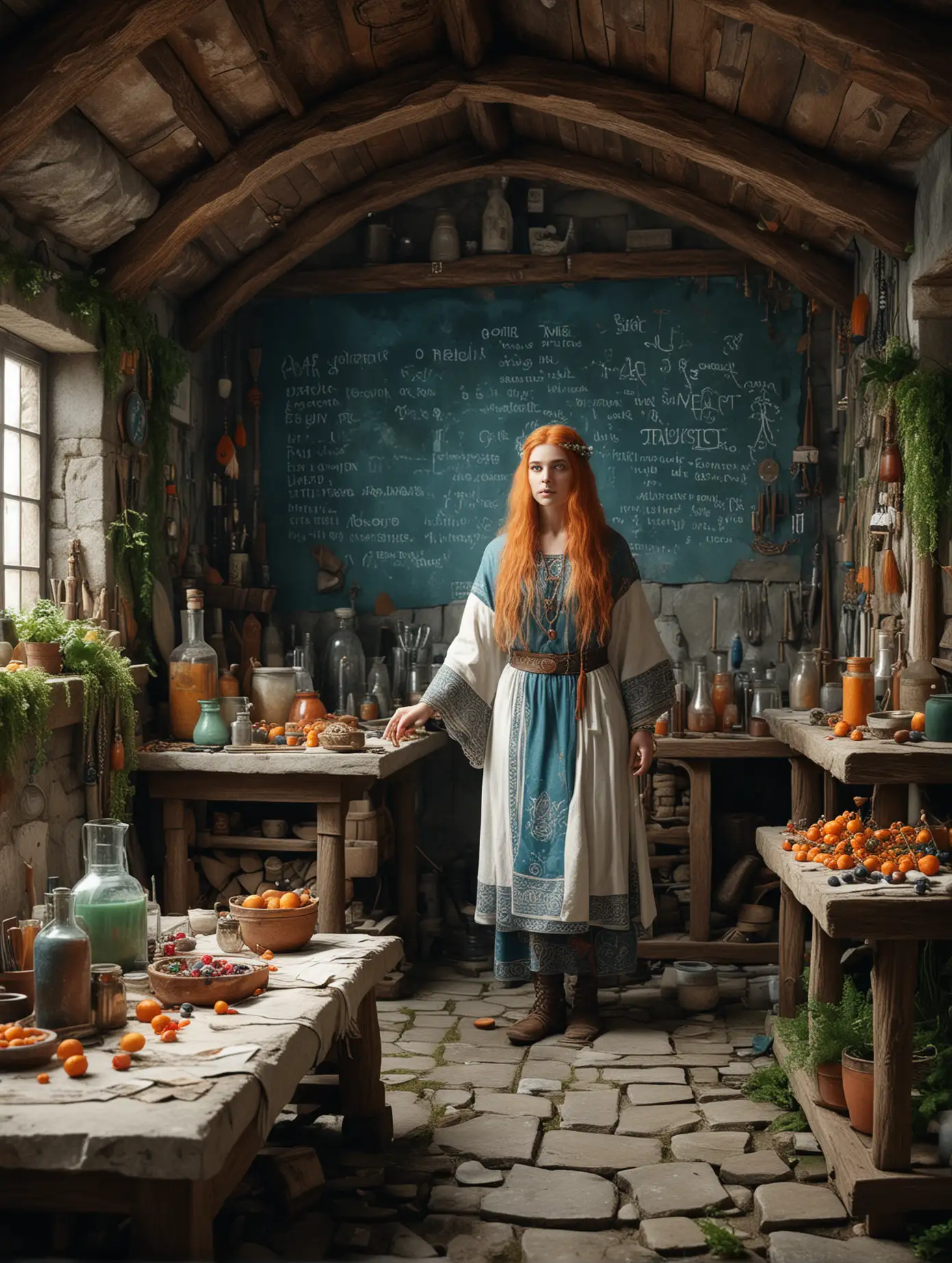 Viking-Shaman-in-Alchemical-Laboratory-Surrounded-by-Nordic-Symbols