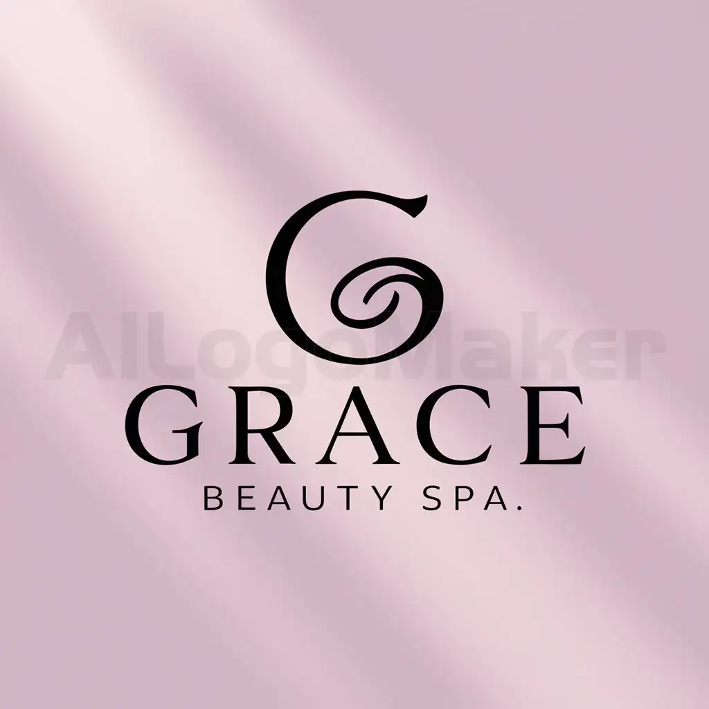 a logo design,with the text "grace", main symbol:grace beauty spa,Moderate,clear background