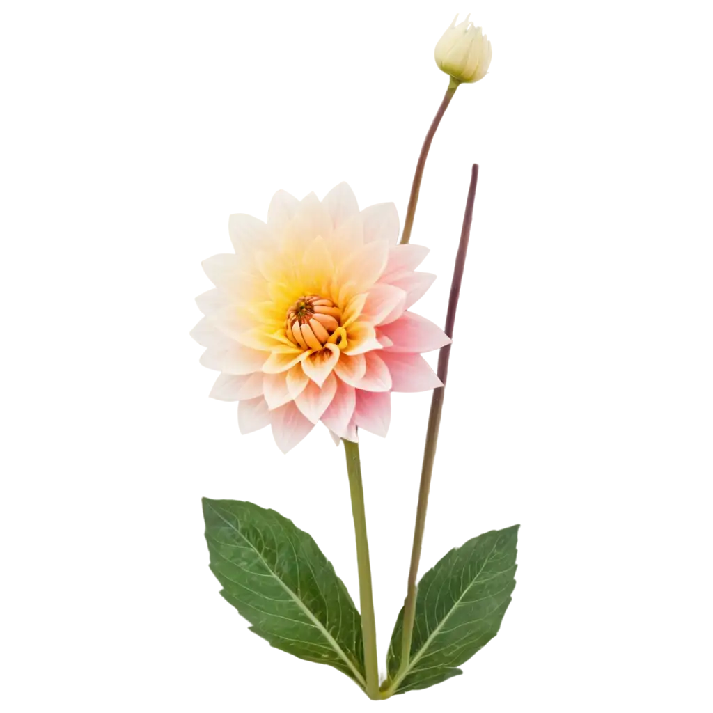 Dahlia-Real-Flower-PNG-Image-Exquisite-Floral-Art-for-Digital-Projects