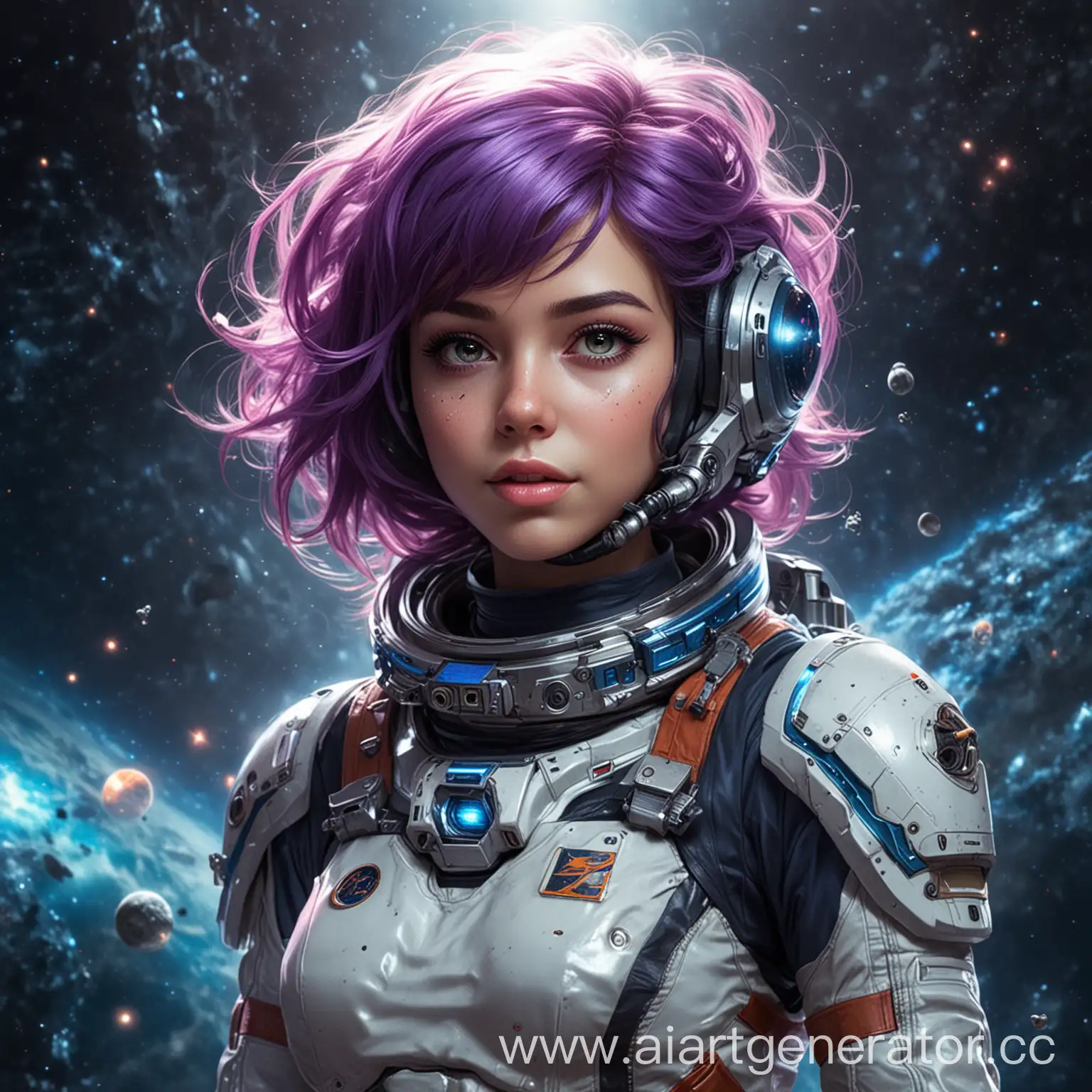 Futuristic-Space-Girl-Exploring-Unknown-Galaxies