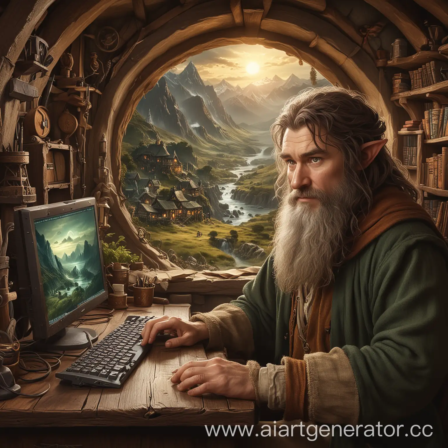 Hobbit-Using-Computer-in-Middleearth-Style
