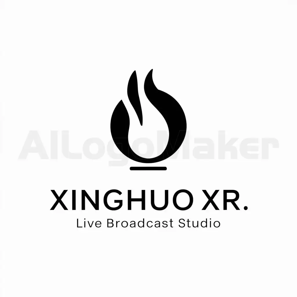 LOGO-Design-For-Xinghuo-XR-Live-Broadcast-Studio-Fiery-Kindle-Emblem-for-Internet-Industry