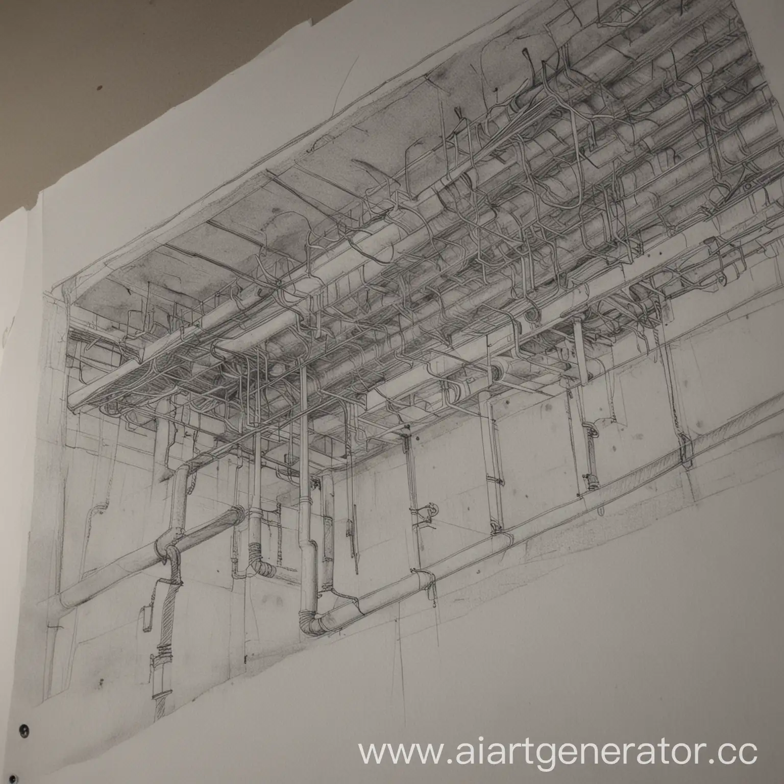 чертеж в электронном виде проекта системы отопления складского помещения