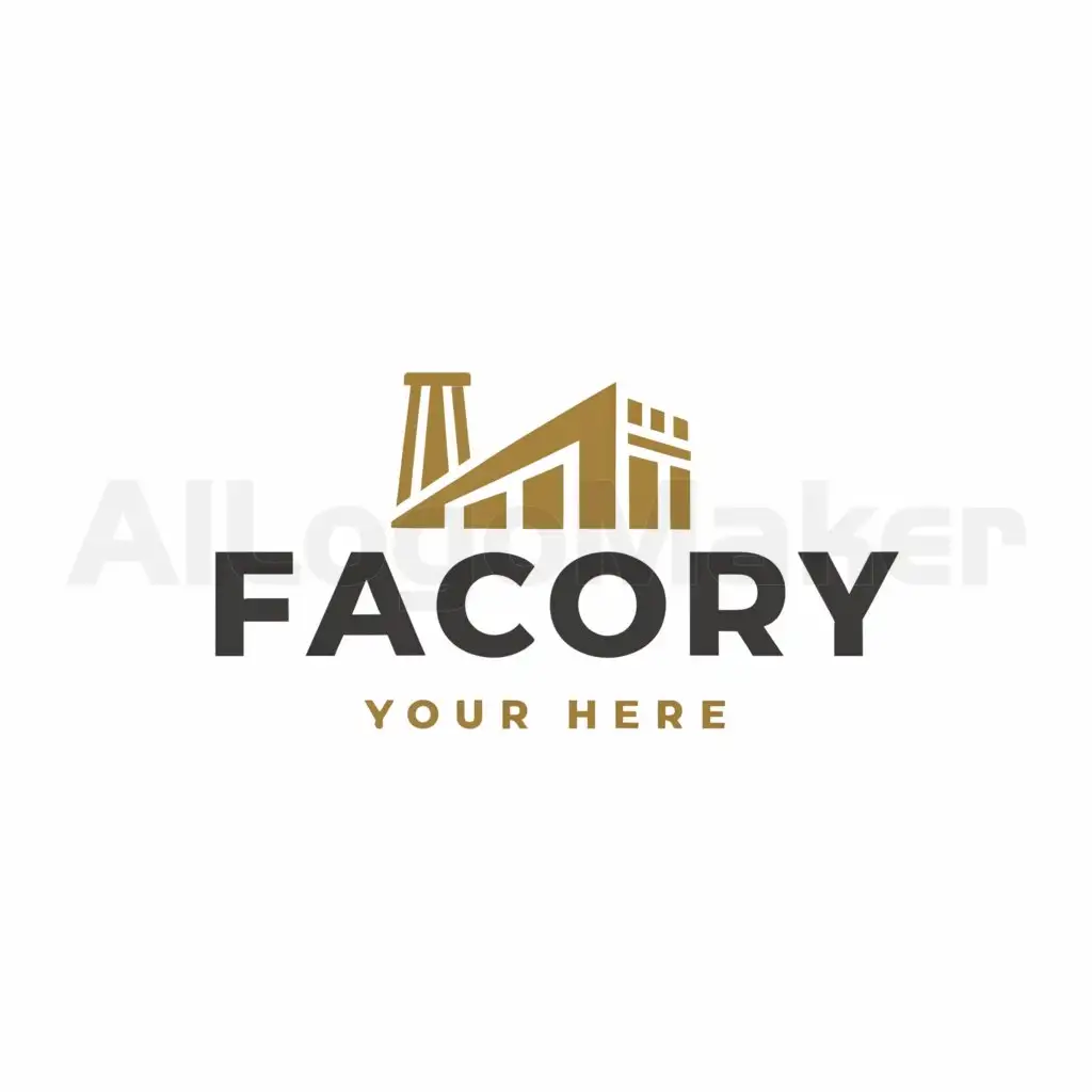 a logo design,with the text "factory", main symbol:factory,Moderate,be used in Construction industry,clear background