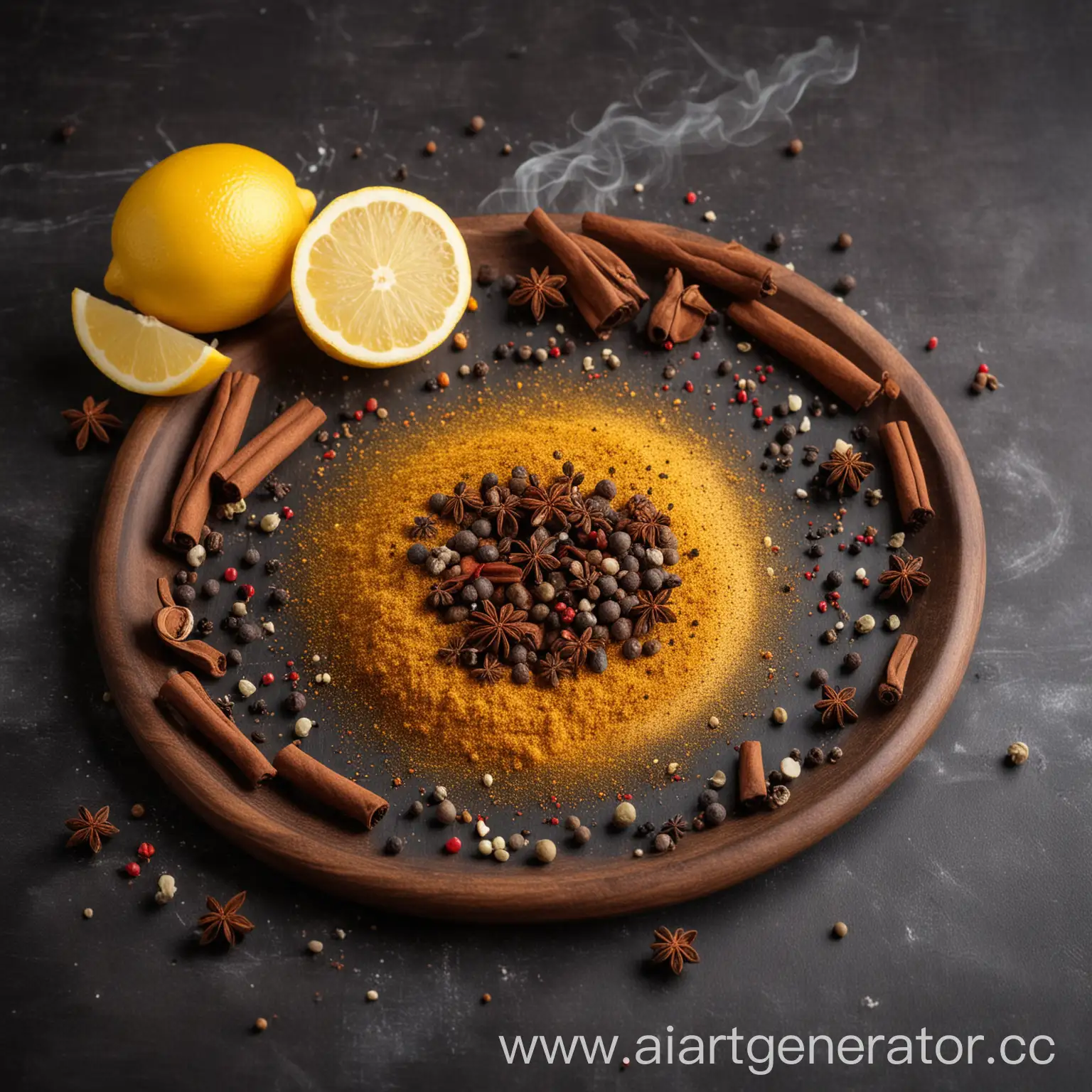 Smoky-Lemon-with-Pepper-and-Spices-Aromatic-Culinary-Composition