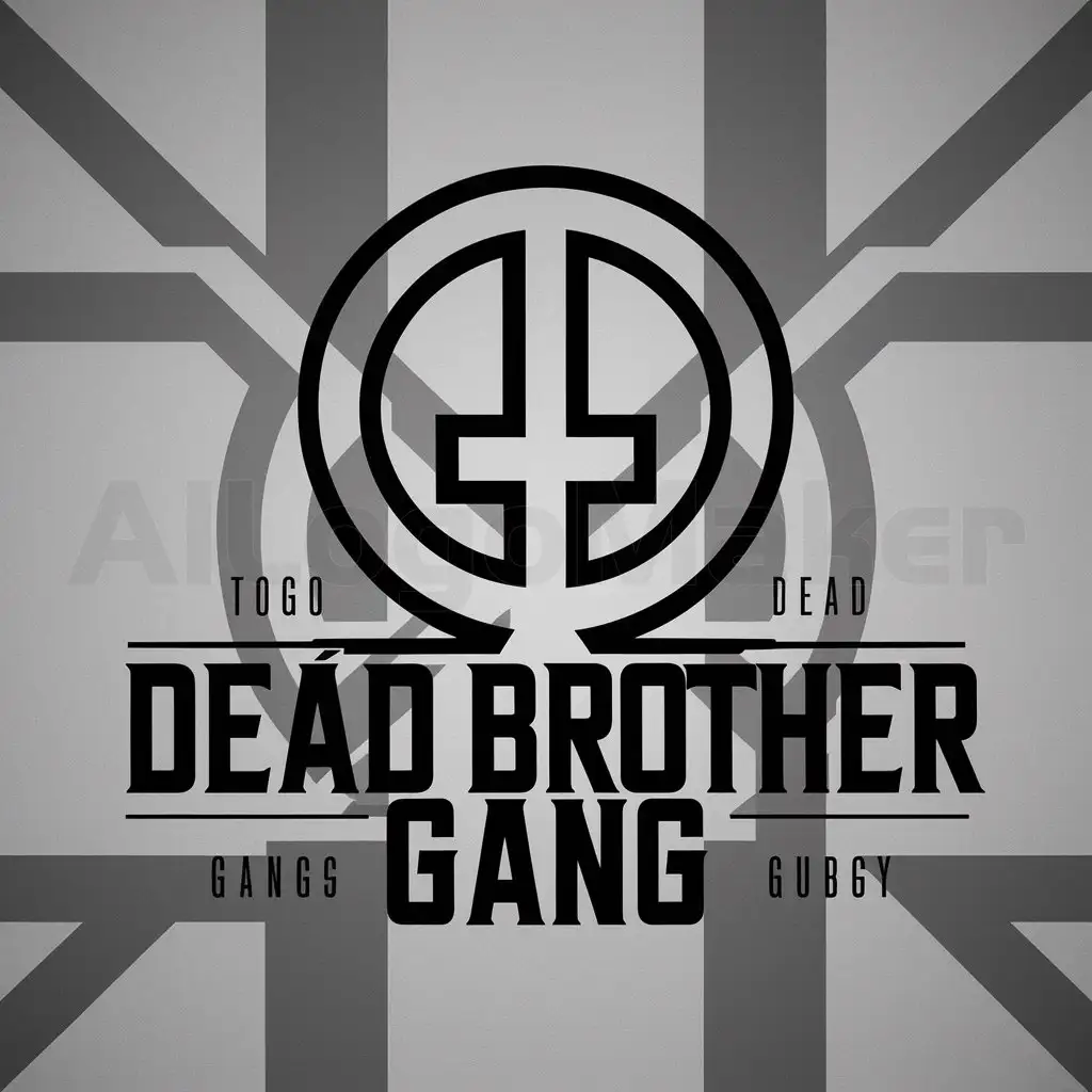 LOGO-Design-for-Dead-Brother-Gang-Qun-Tou-Symbol-on-a-Moderate-Clear-Background