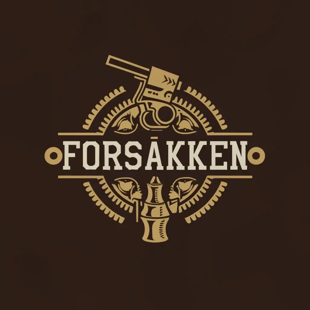 a logo design,with the text "Forsaken RP", main symbol:old west,complex,be used in Others industry,clear background
