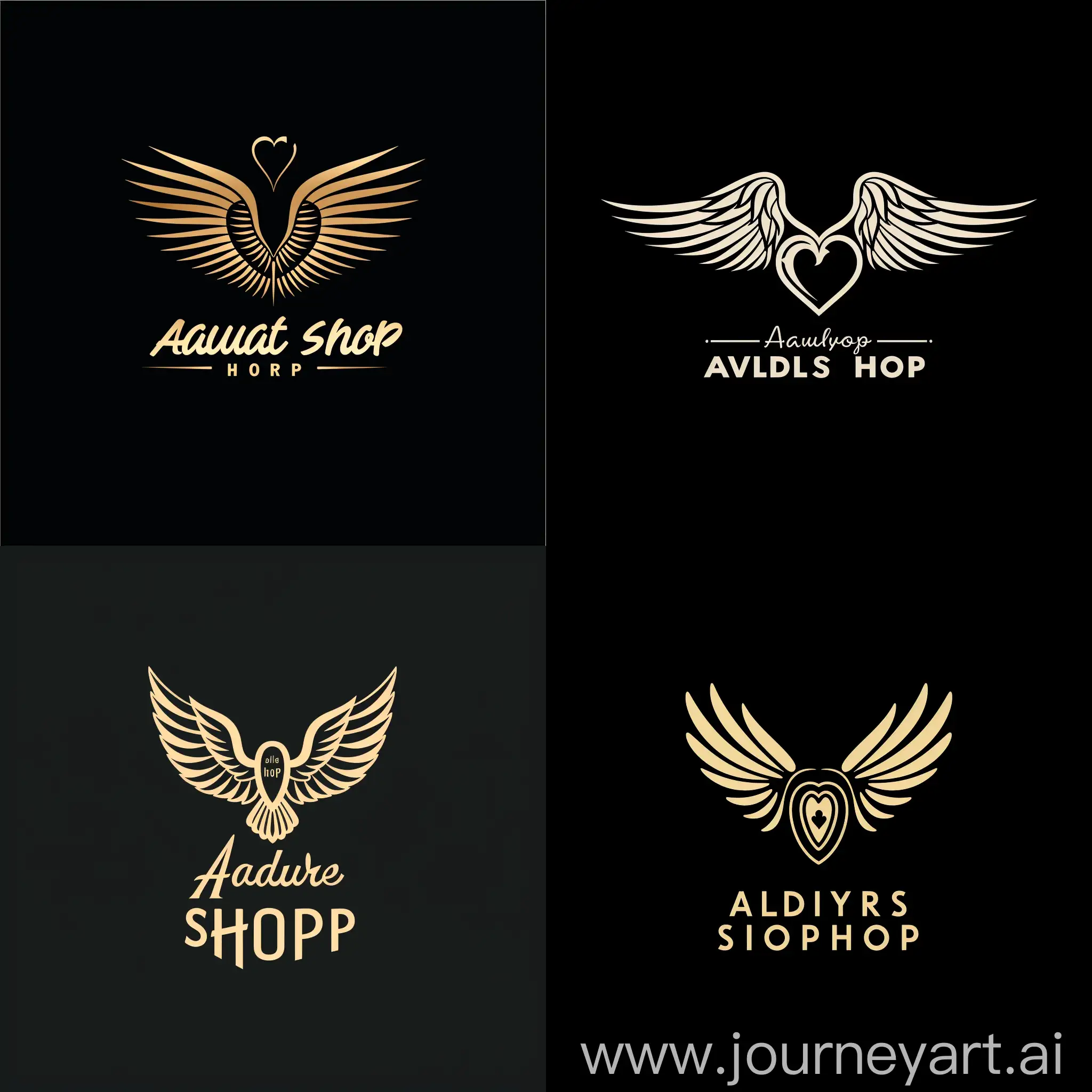 минималистичный логотип без букв для интернет магазина игровой валюты в стендофф 2 под названием angel shop
