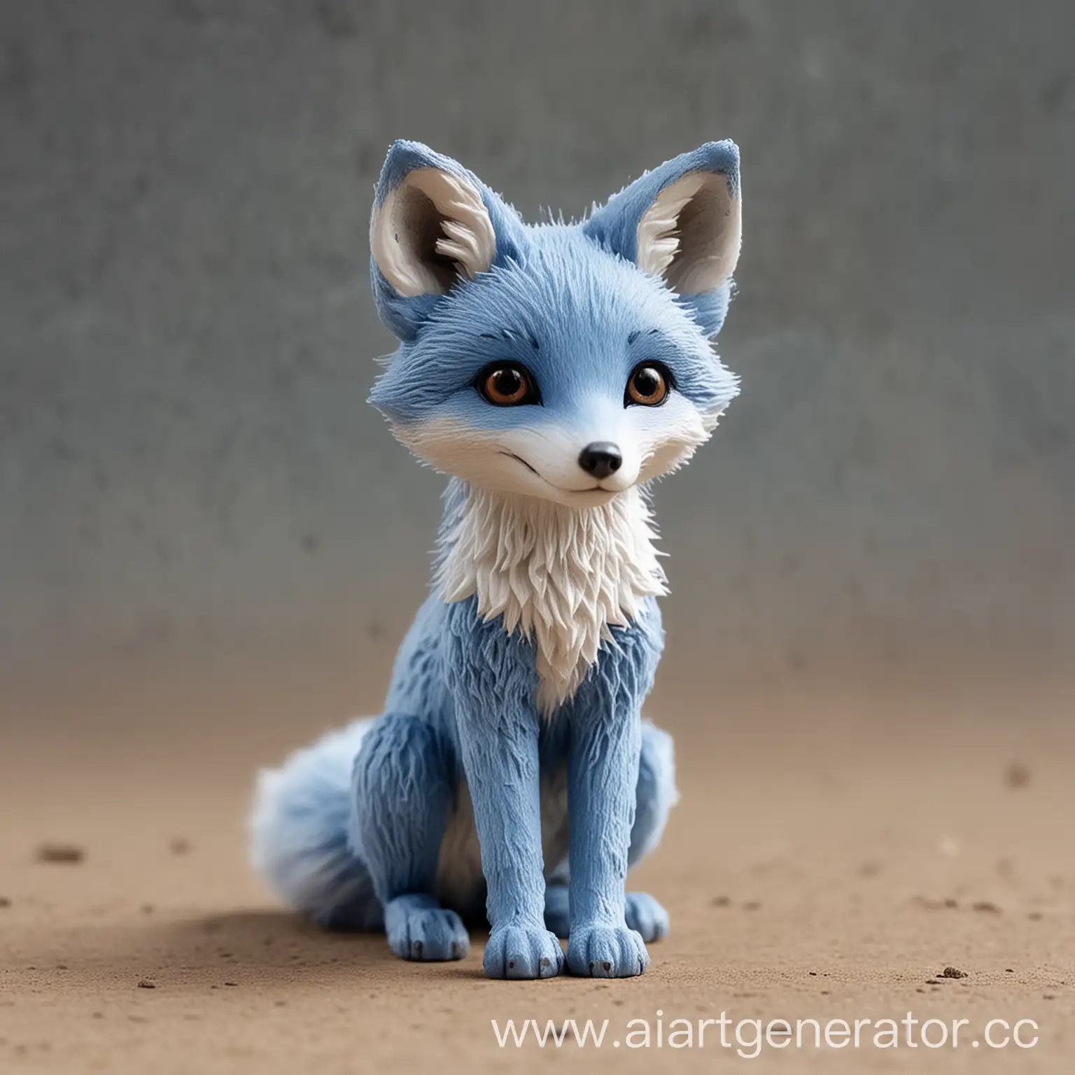 Noble-Blue-Fox-Standing-Proudly