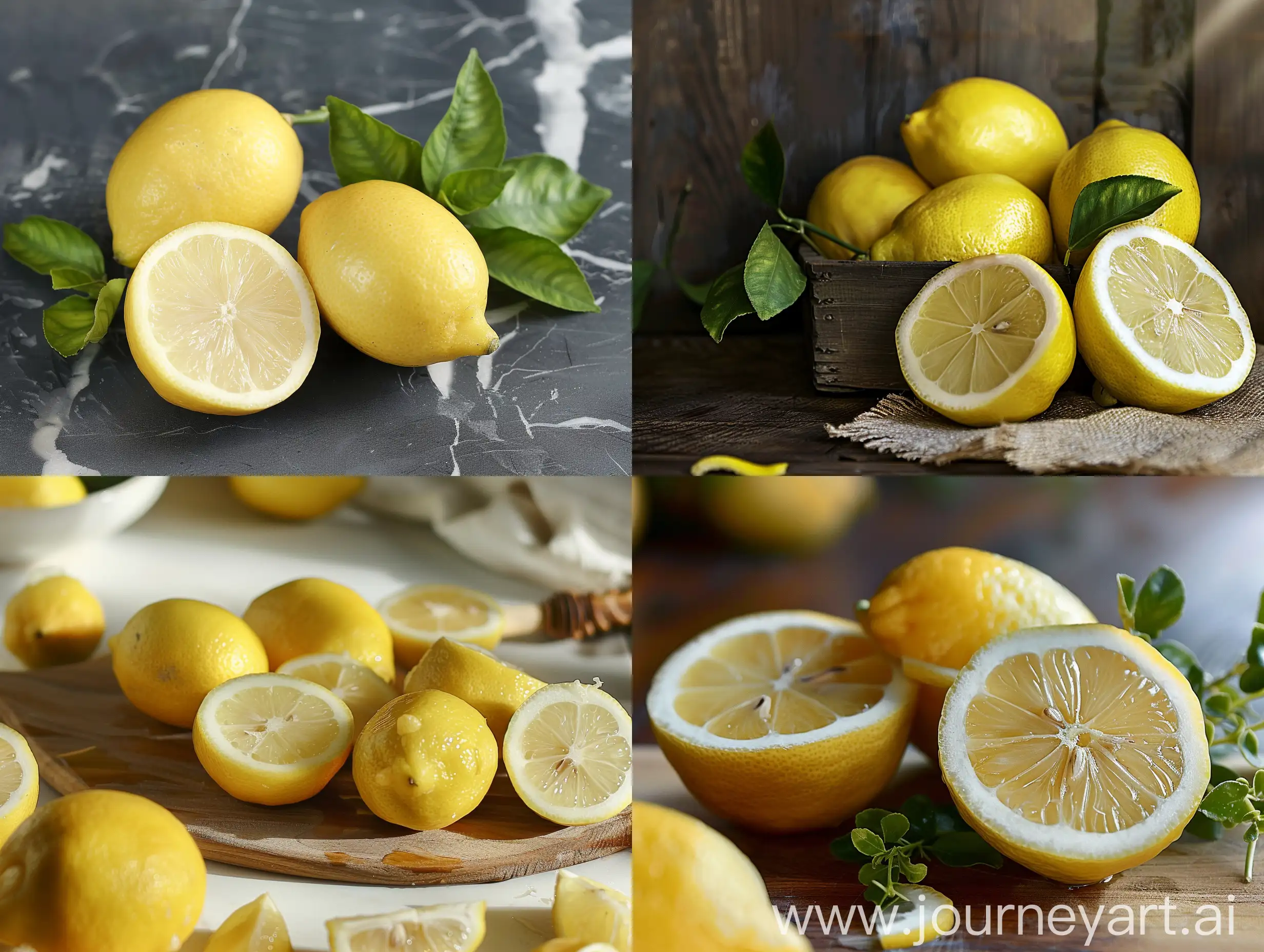 Vibrant-Lemon-on-Textured-Surface-Freshness-and-Citrus-Delight