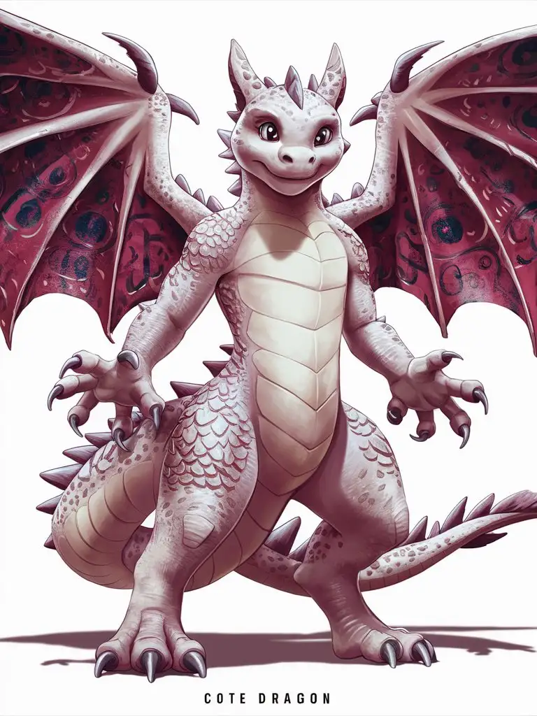 Anime furry antro dragon. Cote dragon. Dragonboy. Humanoid. White skin
