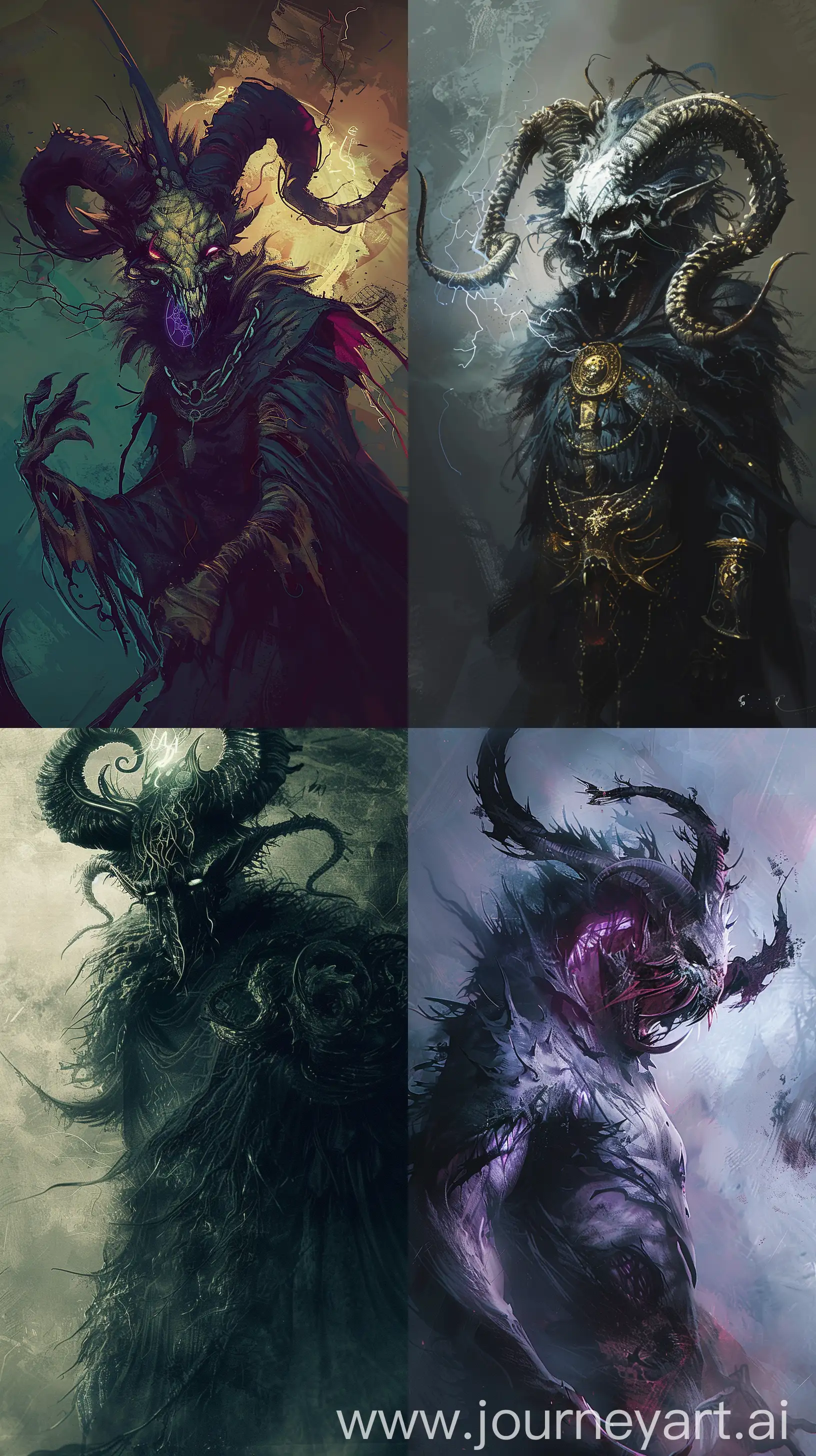 Dark-Fantasy-Illustration-Sinister-Zodiac-Libra-Monster-in-Menacing-Pose