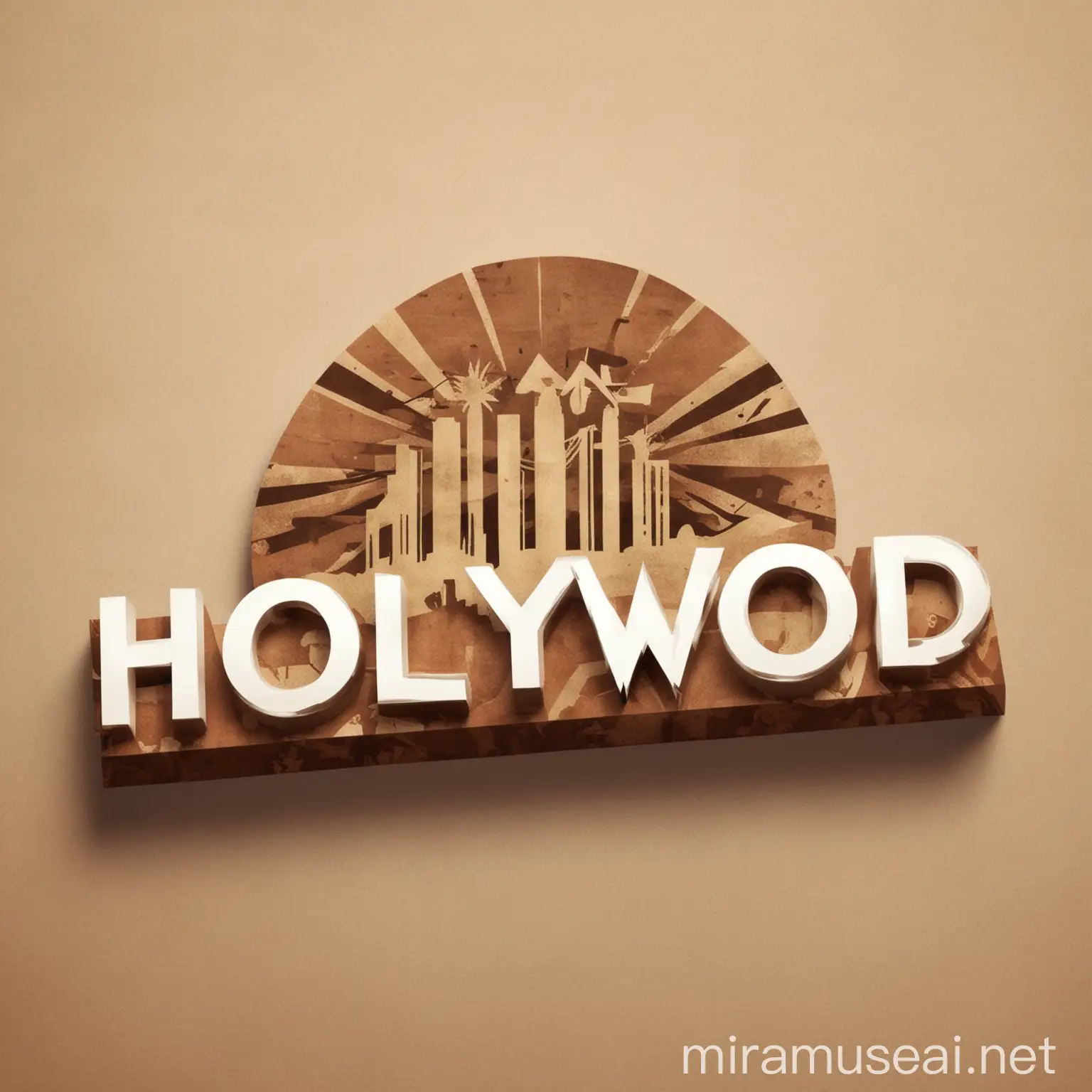 create a logo for: Hollywood Asian Desk, which is a boutique firm for serving Asian brands exploring in Hollywood marketing, fashion lifestyle, tech and content creation