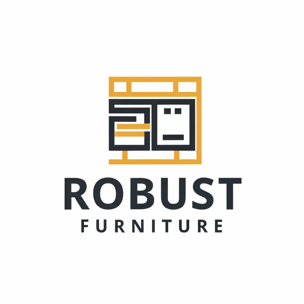 a logo design,with the text "ROBUST furniture", main symbol:KITCHEN,complex,be used in plywood furniture industry,clear background