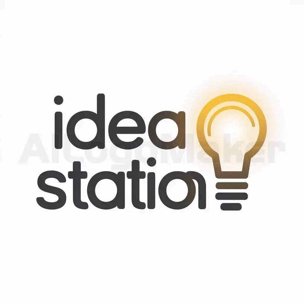 a logo design,with the text "Idea Station", main symbol:casual,Moderate,be used in Internet industry,clear background