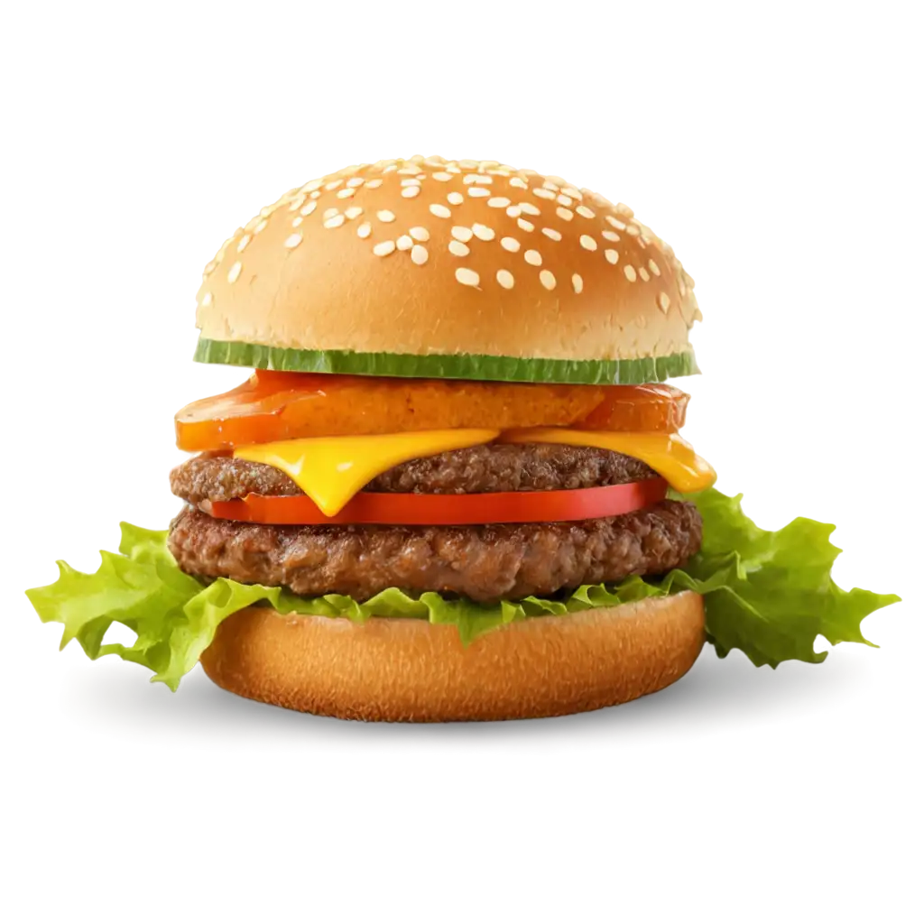 Crispy-Burger-PNG-Tempting-Visual-Delight-for-Online-Menus-and-Food-Blogs