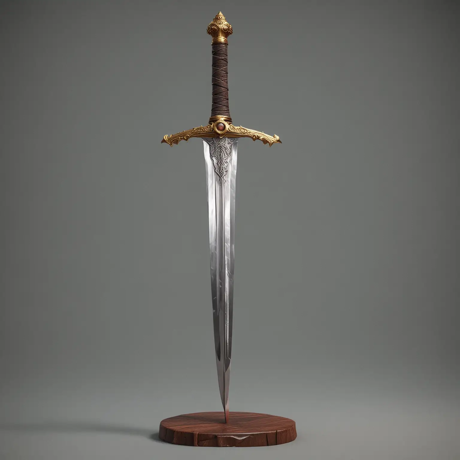 Realistic Sword Balances Detailed Illustration of a Balanced Sword