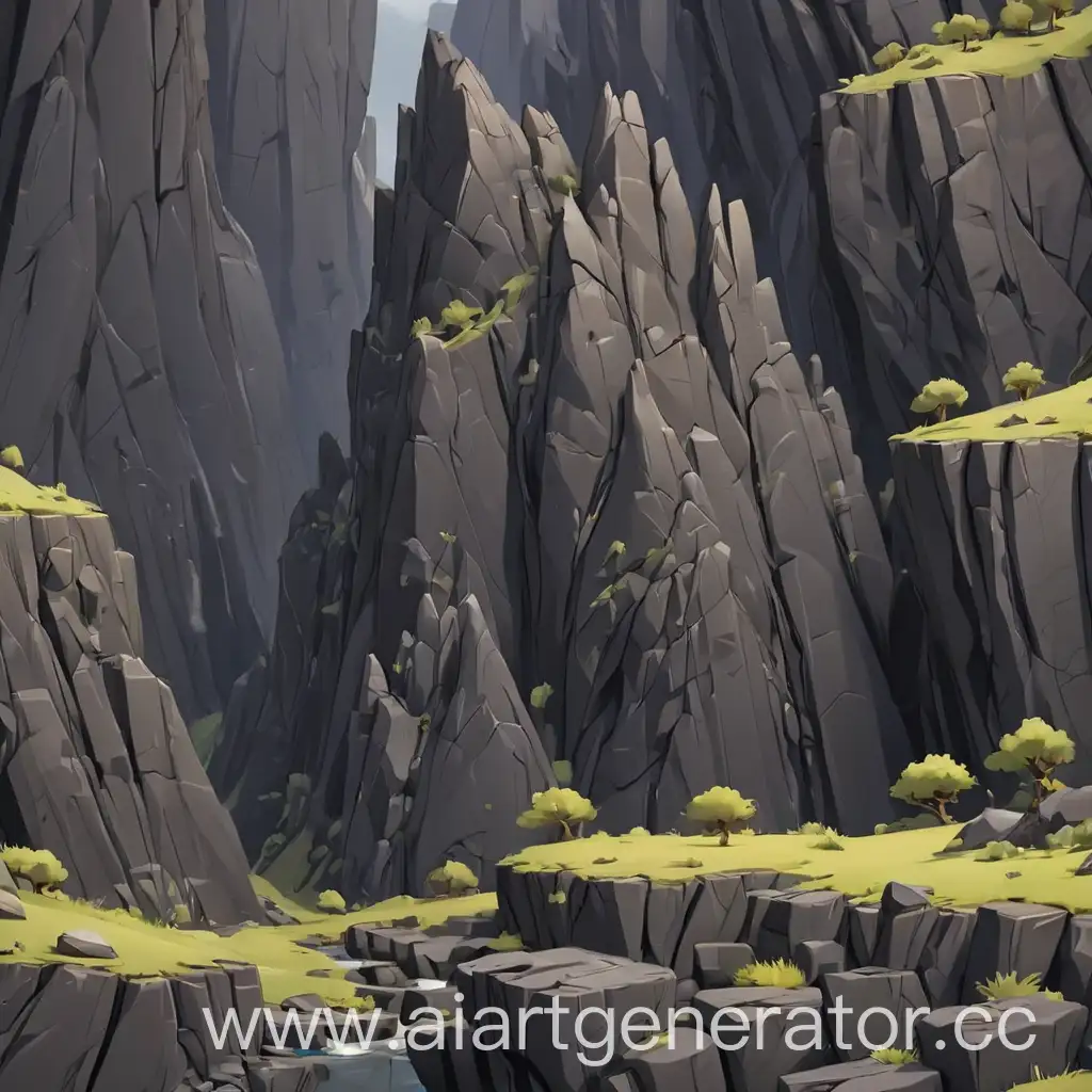 Cartoon-Black-Cliffs-Mountains-Whimsical-Silhouette-Landscape-Illustration