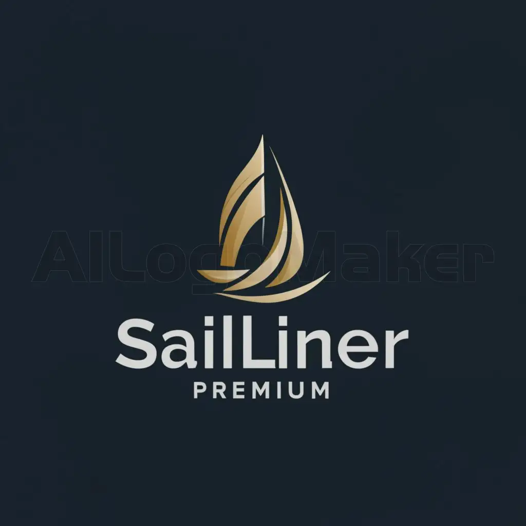 a logo design,with the text "Sailiner Premium", main symbol:Sailboat,Moderate,be used in Retail industry,clear background