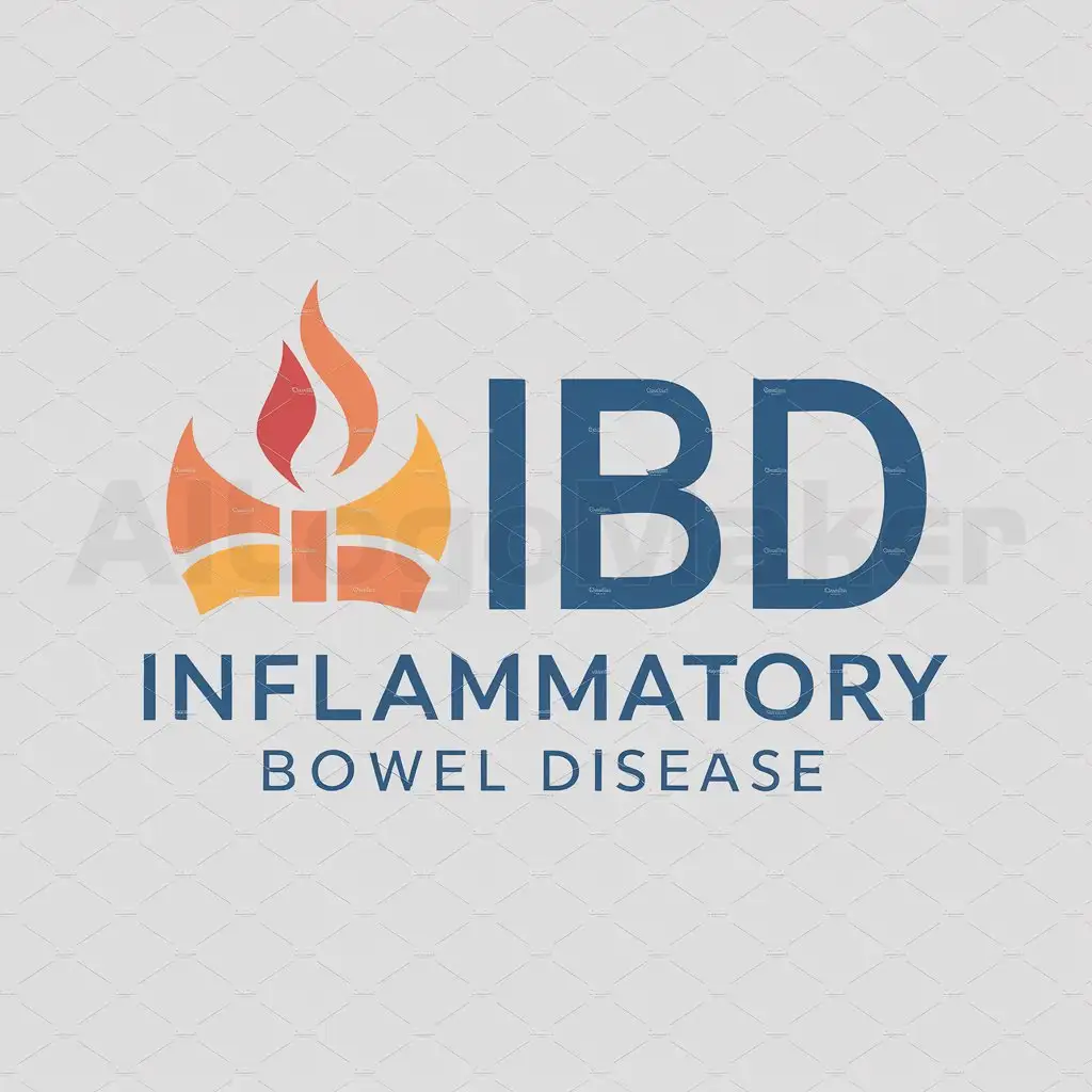 a logo design,with the text "inflammatory bowel disease", main symbol:IBD,Moderate,be used in Education industry,clear background