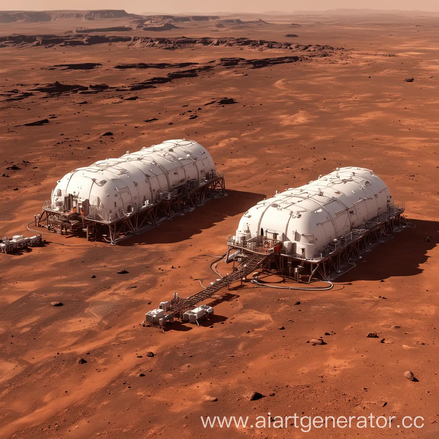 станции для выроботки  энергии на марсе
