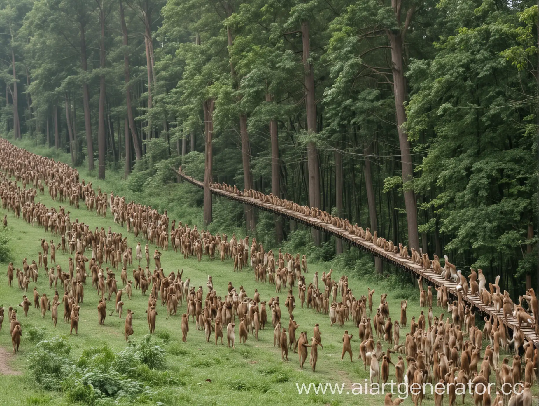 Procession-of-Devotees-Carrying-Sacred-Squirrels-Trail