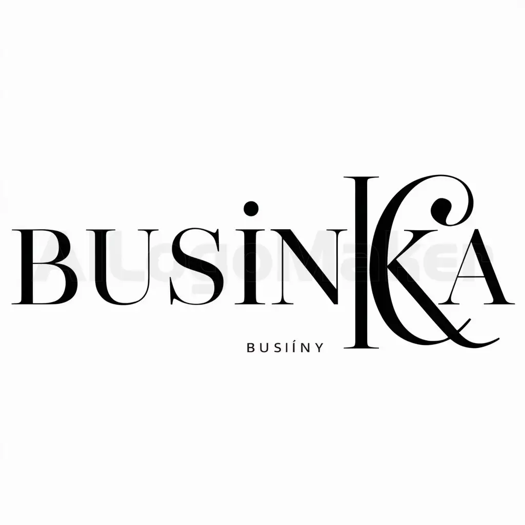 a logo design,with the text "businka", main symbol:Businy,Moderate,be used in Decorations industry,clear background