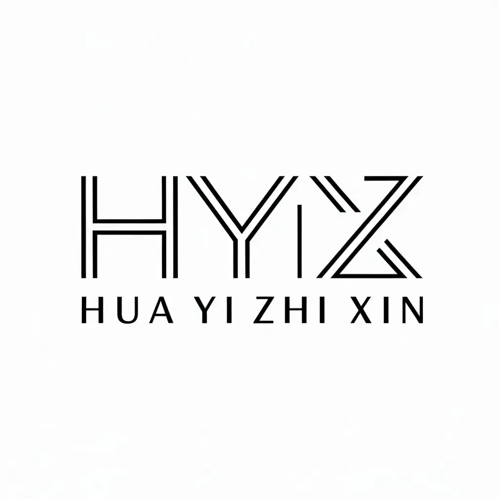 a logo design,with the text "Hua Yi Zhi Xin", main symbol:HYI,Moderate,be used in Others industry,clear background