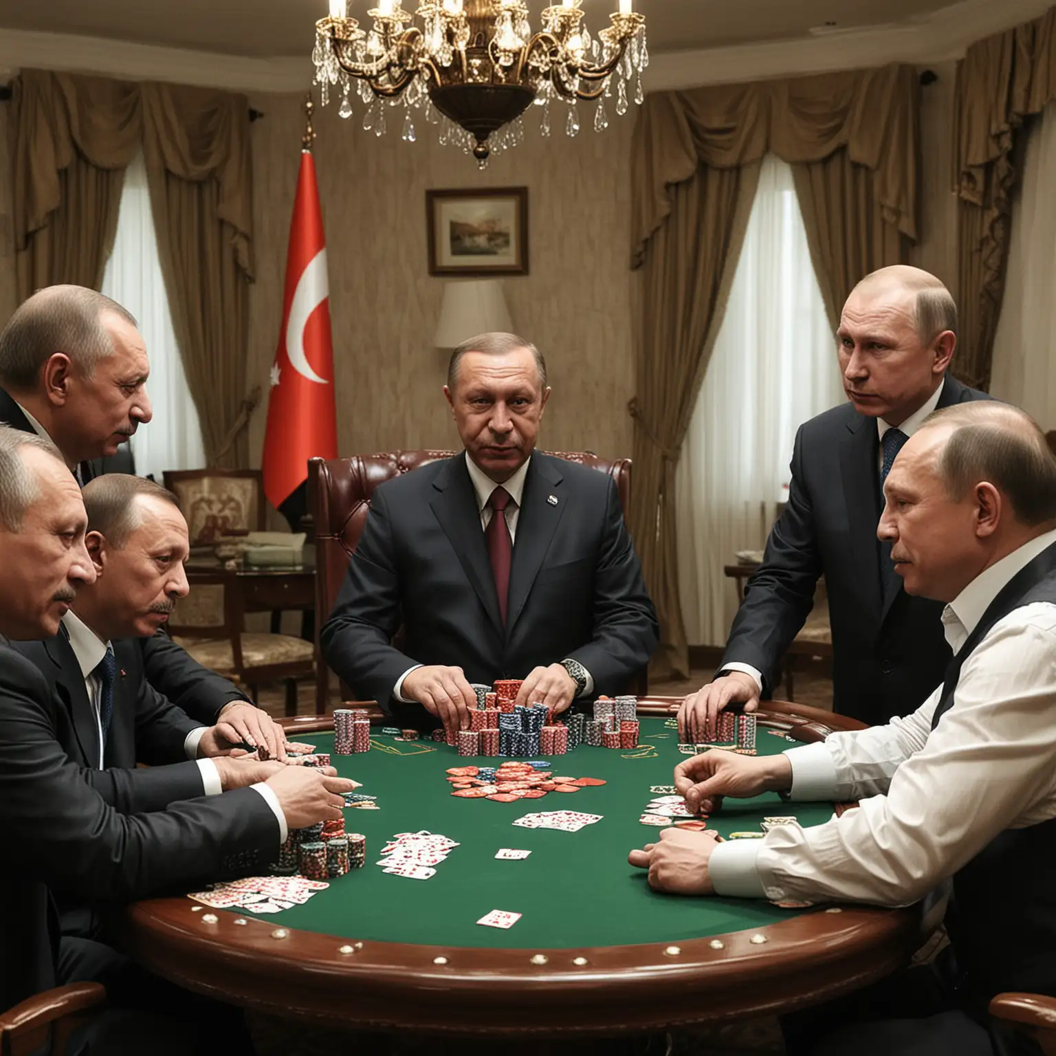 HighStakes Poker Game with Erdogan Putin and Khamenei