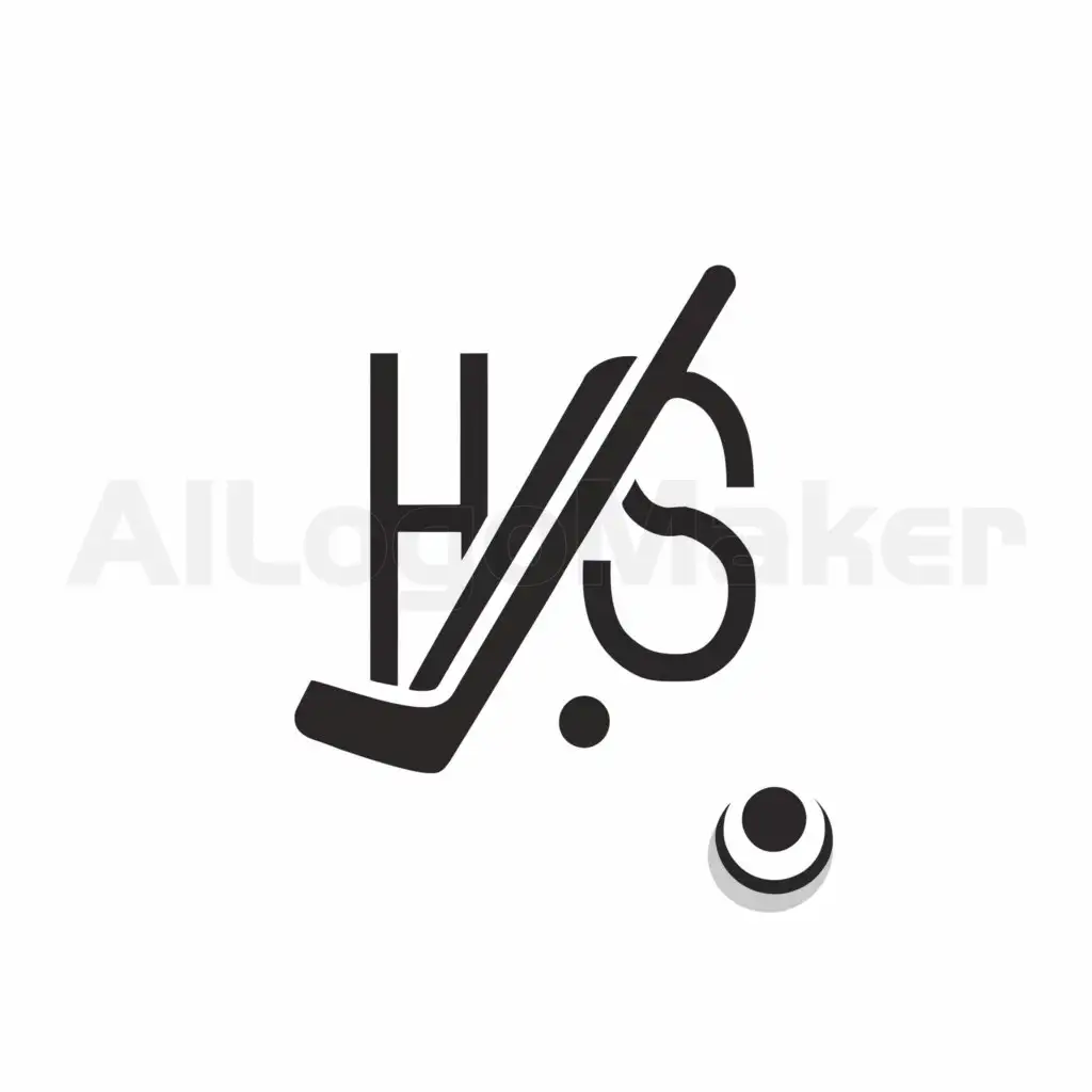 a logo design,with the text "HMS", main symbol:Hockey,Minimalistic,be used in analyst industry,clear background